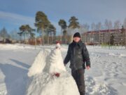 В Волочаевском парке появилась зимняя сказка