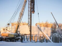 Строительство дома под расселение в Прибрежном идет полным ходом