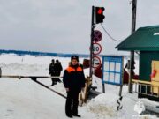 Ледовая переправа Глебово-Сменцево снова открыта