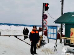 Ледовая переправа Глебово-Сменцево снова открыта