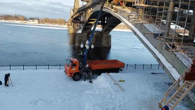 Волжский мост в Рыбинске закроют на 5 ночных смен