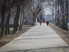 На проспекте Серова возобновили ремонт тротуара