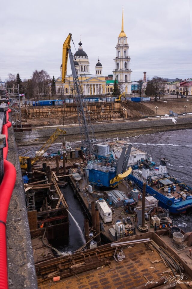 На рыбинском мосту проходит важный этап строительства