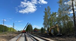 В Ярославле монтируют новые трамвайные пути