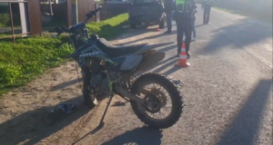В Глебово двое подростков на мотоцикле попали в ДТП