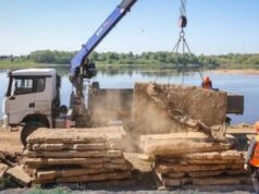 В Рыбинске ремонтируют берегоукрепление в Волжском