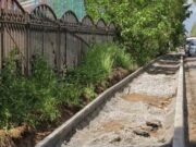 В Мариевке начали делать новый тротуар