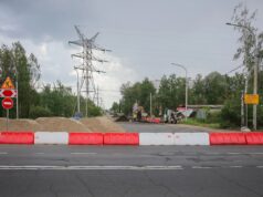 На улице Гагарина в Рыбинске перекладывают ливневую канализацию