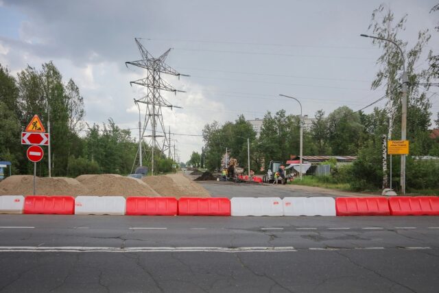 На улице Гагарина в Рыбинске перекладывают ливневую канализацию