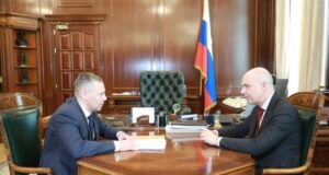 Михаил Евраев обсудил строительство третьего моста через Волгу с министром финансов России