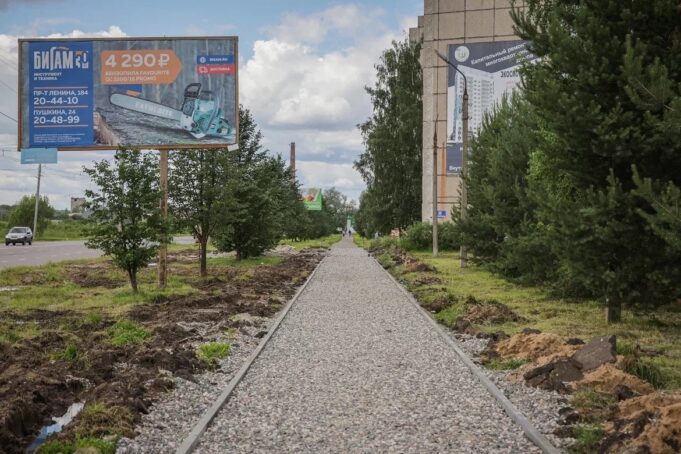 В Рыбинске продолжается ремонт тротуаров