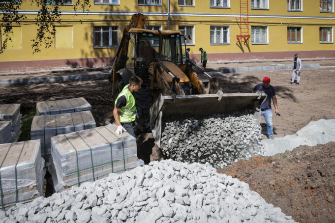 Ремонт дворов в Рыбинске: 11 из 23 готовы