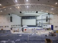 В ОКЦ продолжается ремонт большого зала