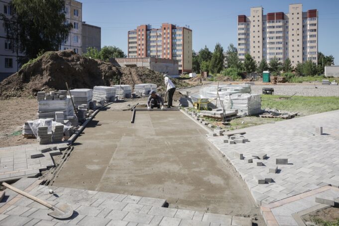 Работы в сквере на Баме закончат в августе