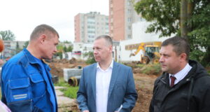 Михаил Евраев проинспектировал строящиеся объекты в Переславле-Залесском