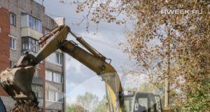 На улице Алябьева возобновили работы