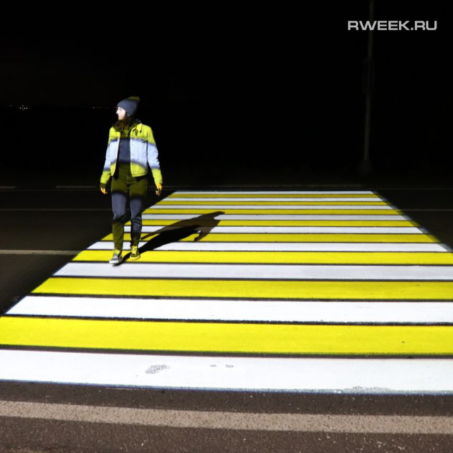 В Ярославской области появится 30 новых проекционных пешеходных переходов