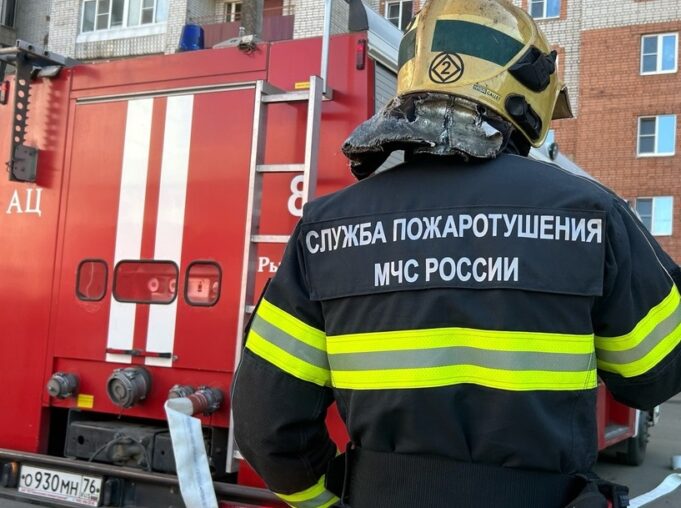 В дачном массиве под Рыбинском возник пожар