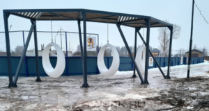 Новый каток в Каменниках крупным планом