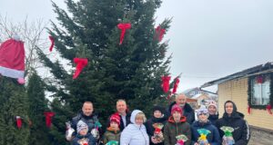 Семью Румянцевых наградили за новогоднее украшение своего дома