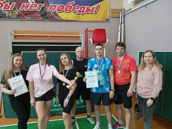 Золото и серебро Чемпионата Ярославской области по настольному теннису у рыбинцев