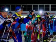 Налобные фонарики, скорость и драйв: в Демино прошла ночная гонка