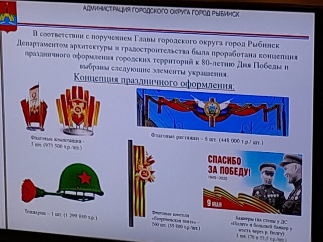 Как украсят Рыбинск ко Дню Победы