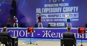 Екатерина Верховцева завоевала бронзу на первенства России по гиревому спорту