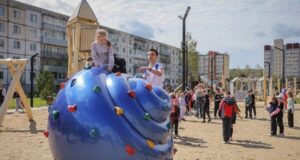 В парке на Суркова прошел детский спортивный праздник «Рыбинск — город для будущего»