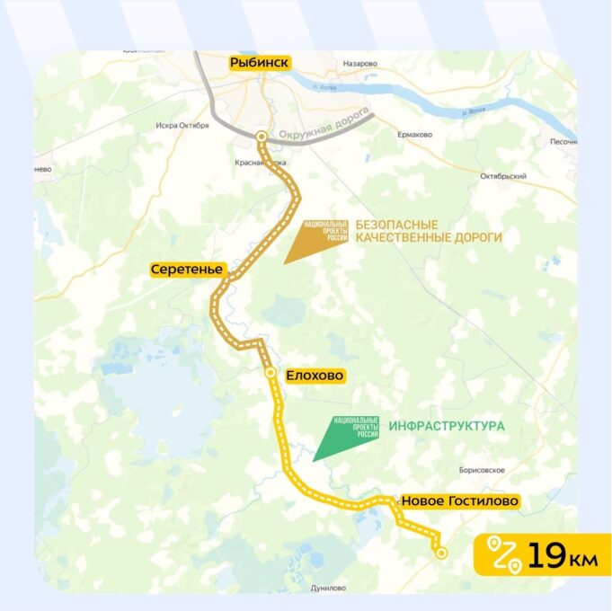 Ремонт 19 километров дороги Рыбинск – Большое Село начнут этим летом