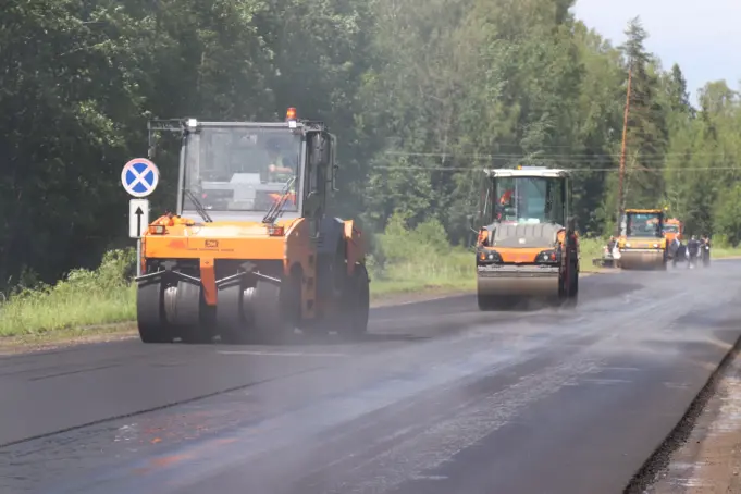 На трассе Сергиев Посад – Калязин – Рыбинск – Череповец продолжается масштабный ремонт
