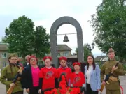 В поселке Октябрьский открыли мемориал участникам Великой Отечественной войны