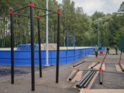 На Слипе завершается монтаж «умной» спортивной площадки