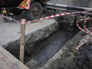 Работы на шлюзовом мосту в Рыбинске продолжаются