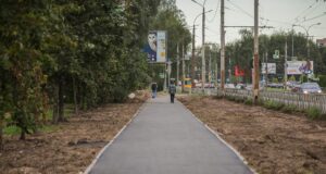 В Рыбинске ремонтируют тротуары