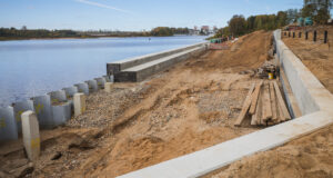 Реконструкция берегоукрепления в Рыбинске обеспечит безопасность более пятисот горожан