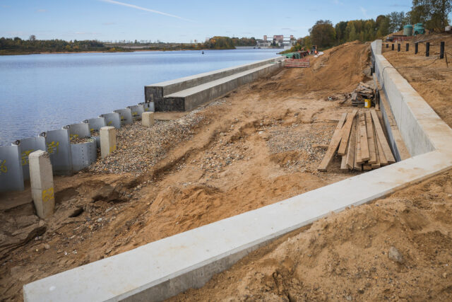 Реконструкция берегоукрепления в Рыбинске обеспечит безопасность более пятисот горожан