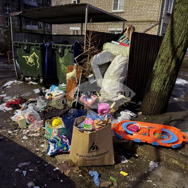 Под Рыбинском горел мусорный полигон