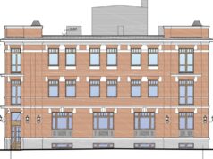 На Волжской набережной в Рыбинске строят трехэтажную гостиницу