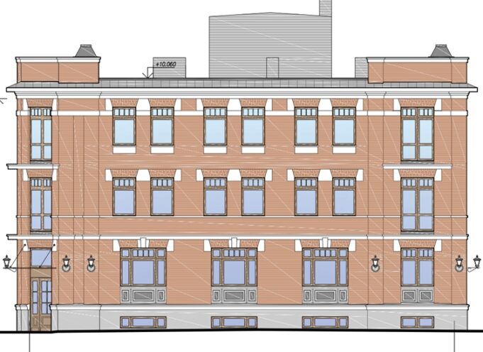 На Волжской набережной в Рыбинске строят трехэтажную гостиницу
