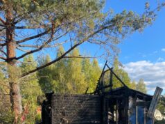 В Рыбинском округе сгорел дачный дом