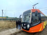 В Дзержинском районе Ярославля началась обкатка новых трамвайных путей