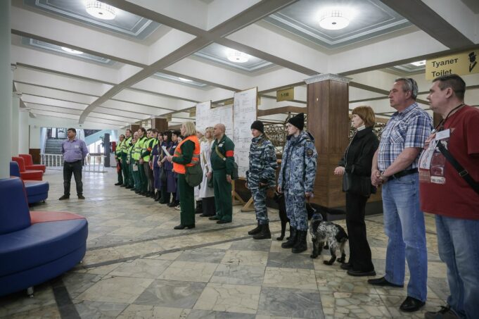В Рыбинске развертывали эвакуационный пункт