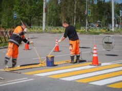 В конце апреля на дорогах Рыбинска появится пластиковая разметка