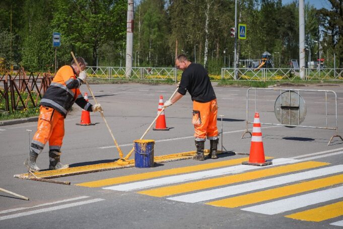 В конце апреля на дорогах Рыбинска появится пластиковая разметка