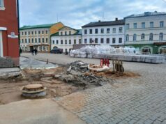 Куда применят б/у плитку, ограждения и фонари, демонтированные в центре Рыбинска