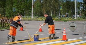 В Рыбинске приступили к разметке дорог