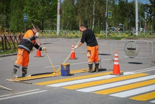 В Рыбинске приступили к разметке дорог
