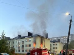 В Рыбинске вновь произошел пожар в одном из домов под расселение на улице Щепкина