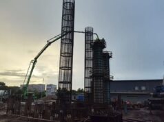 Началось возведение ригелей опор третьего моста через Волгу в Ярославле